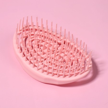 The comb is massage, for drying hair, 11 × 7.2 cm, beige color-2