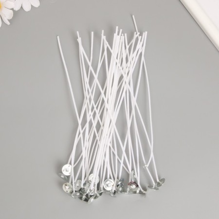 Fitter for a candle cotton, white metal 18 cm-2