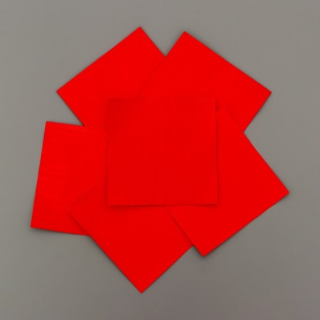 Foil for sweets 10*10cm 100pcs, red, texture No. 2