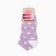 Women's heart socks, lilac/white color, rr 23