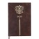 Dated 2025 diary, A5, 176 sheets of Escalada, solid cover of artificial leather, 3D design, foil, liescam embossing, cream block 70 g/m2, brown