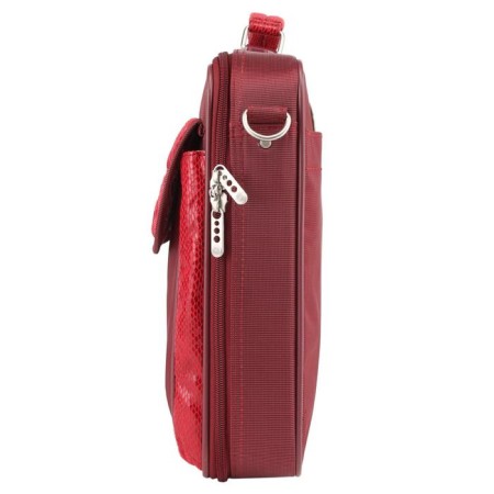 Business bag, lightning department, external pocket, red color-1