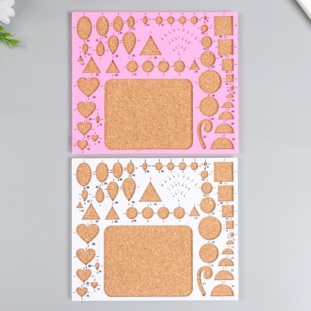 Quilling ruler plastic, micx 21.5x18.5x0.7 cm-4