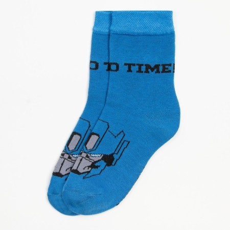 Socks for the boy "Optimus Prime", Transformers, 16-18 cm, blue color-3