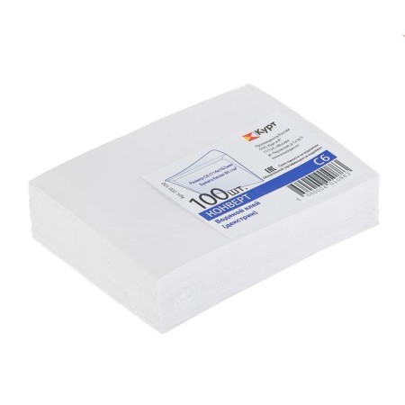 Postal envelope C6 114 x 162 mm, without telling, without window, glue, 80 g/m2-2