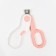 Claw - scissors for animals with LED lantern, pink