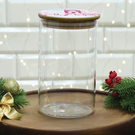 Bank for storage "Pink Tale", 950 ml-2