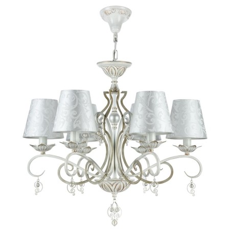 Maytoni ARM004-06-W, E14, 6x40 W, 630x630x970 mm, white with gold-1