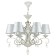 Maytoni ARM004-06-W, E14, 6x40 W, 630x630x970 mm, white with gold