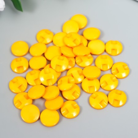 Buttons plastic on the midnight "Kruglyash orange" 1.3x1.3 cm set 50 pcs 2x5x5.5 cm-2