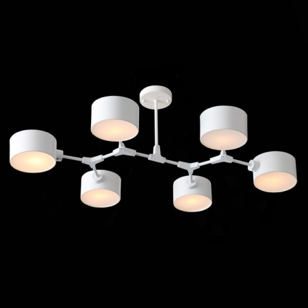 Ceiling EVOLUCE lamp. Sle183502-06. Gemento. 6x60 watts, E14, 73x95.5x32 cm, white color-6