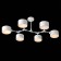 Ceiling EVOLUCE lamp. Sle183502-06. Gemento. 6x60 watts, E14, 73x95.5x32 cm, white color