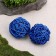 Decorative ball of vines, set 2 pcs., Size 1 pc. - 5 cm, blue color