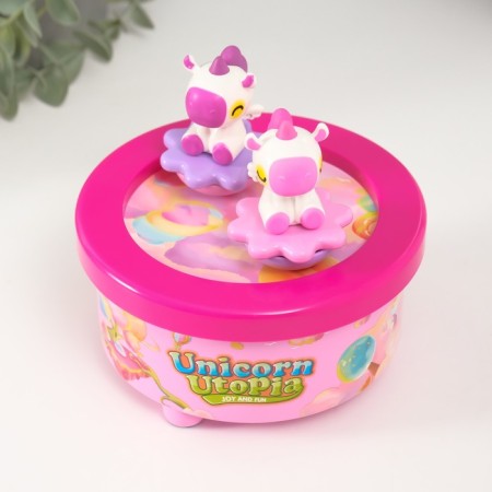 Musical Mechanical Magnetic "Unicorns" 12.2x12.2x1.5 cm souvenir-3