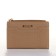 Women's wallet on the button, beige color