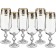 A set of glasses for champagne "Claudia", 180 ml, 6 pcs.