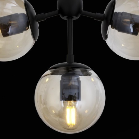 Ceiling Ceiling ST LUCE. SL549.402.03. Stampo. 3x60 watts, E27, 45x45x38 cm, black color-6