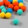 Pompons, 20 mm, 20 pcs/pack, 100% polyester, assorted No. 1