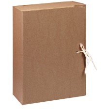 Archive box with ties, 100 mm, binding cardboard, calligrata isolate, without covering, MGK valve, up to 900 sheets