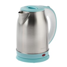 Electric kettle Energy E-202, metal, 1.8 l, 1500 watts, silver-blue