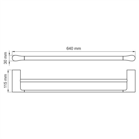 Cooling holder Wasserkraft Elbe K-7240, double, black-2