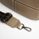 Female bag, cross-body, on lightning, khaki color