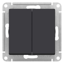 Switch Se Atlasdesign, 10 a, 2 keys, IP20, hidden, carbon, Atn001051