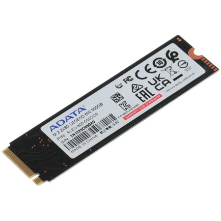 SSD Adata M.2 Legend 800 500 GB PCIE 4.0 ALEG-800-500GCS-4