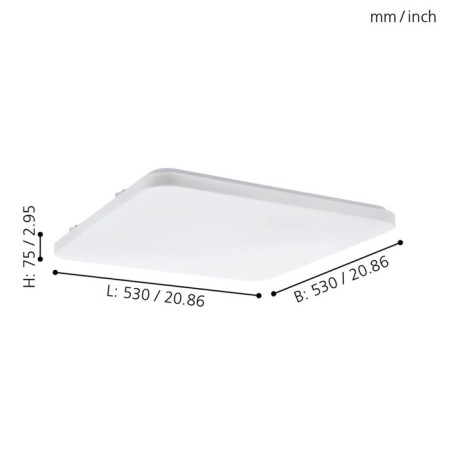 Frania lamp, 1x49.5W LED, 3000K, 5700LM, white color-3