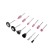 A set of nozzles for engravers and tundra drill, shank diameter 3 mm, 12 pcs.