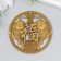 Souvenir Metal "Large Coin of Pisces Fu" 0.15x6x6 cm