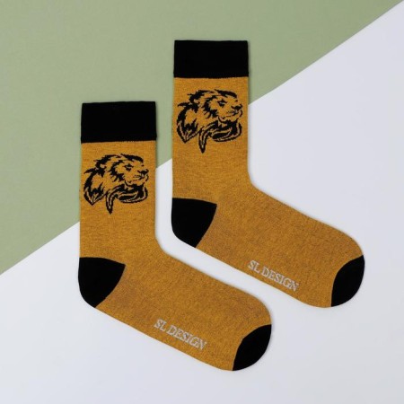 Socks "lions" p. 39-40 (24-26 cm)
