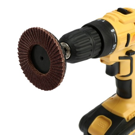 Circle of the petal end tundra, for a drill, M8, 75 mm, P60, 3 pcs.-4