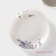 Tea steam porcelain share "Lavender", 2 items: a cup 250 ml, a saucer d = 15 cm, white color