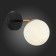 Wall lamp EVOLUCE. Sle220401-01. Forli. 1x60 W, E27, 13x13 cm, black color, brass