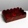 Cookie box, confectionery packaging with PVC lid, "roses", 20 x 30 x 8 cm