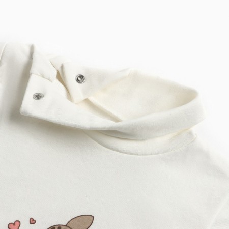 Baby turtleneck, dairy color, height 68 cm-1