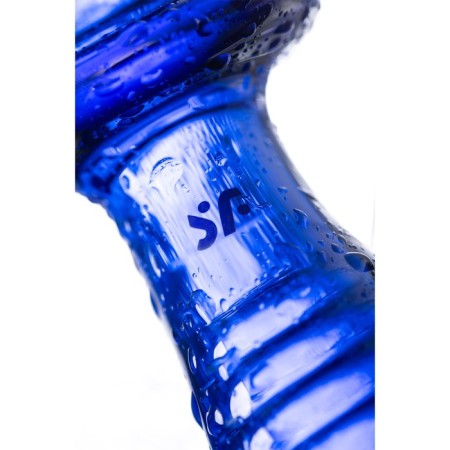 Satiffyer Double Crystal bilateral phallimitator, 19.5 cm, glass, blue color-5