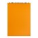 Notepad A5, 60 sheets on the crest, plastic cover, orange