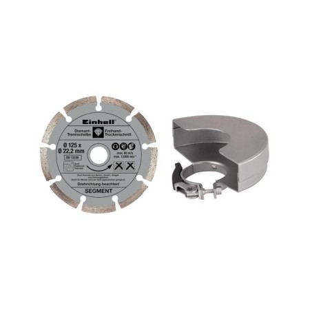 Corner grinder Einhell TE-Ag 125/750 KIT, 750 W, D = 125 mm, 12000 rpm, case-8