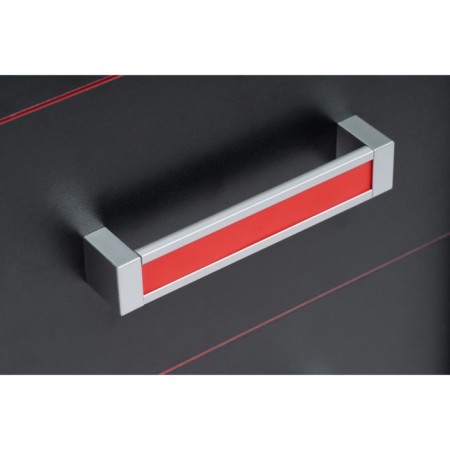 Hannah LDSP computer table, black/red 33x50x60 cm-4