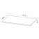 Wide shelf for the cabinet "Orion", 763 × 498 × 18 mm, white color