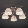 MEGAN chandelier, 5x60W E27, Nickel color