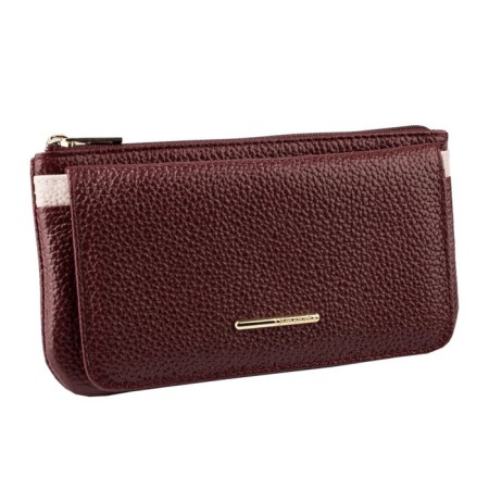 Purse with lightning, burgundy and powder color