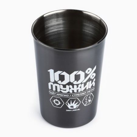 Glass "100% man", 150 ml-1