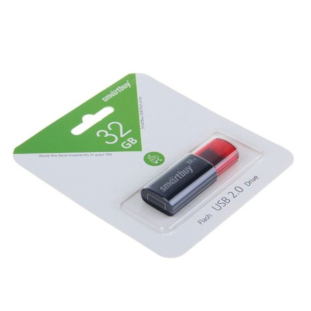 Flash drive Smartbuy Click, 32 GB, USB2.0, th Up 25 MB/s, PBU up to 15 Mb/s, black-1