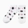 Women's socks "cat", white color, rr 23-25