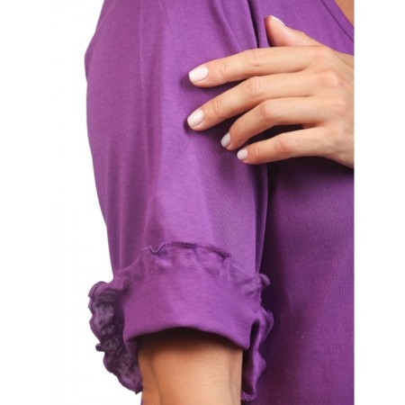 Female shirt, size 44, purple color-4
