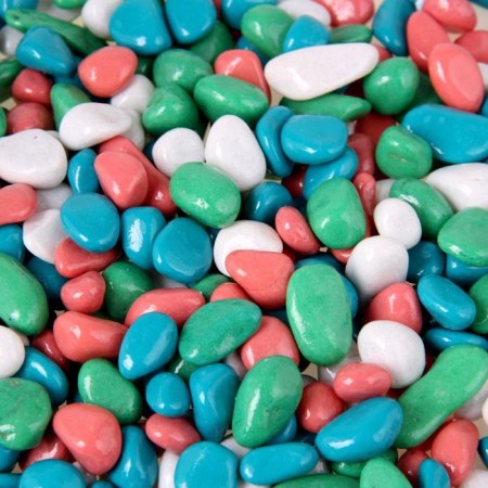 The soil for the aquarium "Galki is colored, light-white-turquoise-pink" 800g FR 8-12 mm