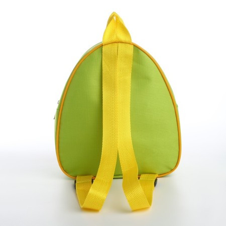 Baby backpack for the girl "Duck", 23x20.5 cm, lightning department, green color-4
